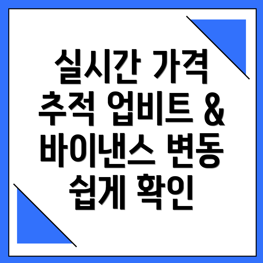 실시간 가격 변동