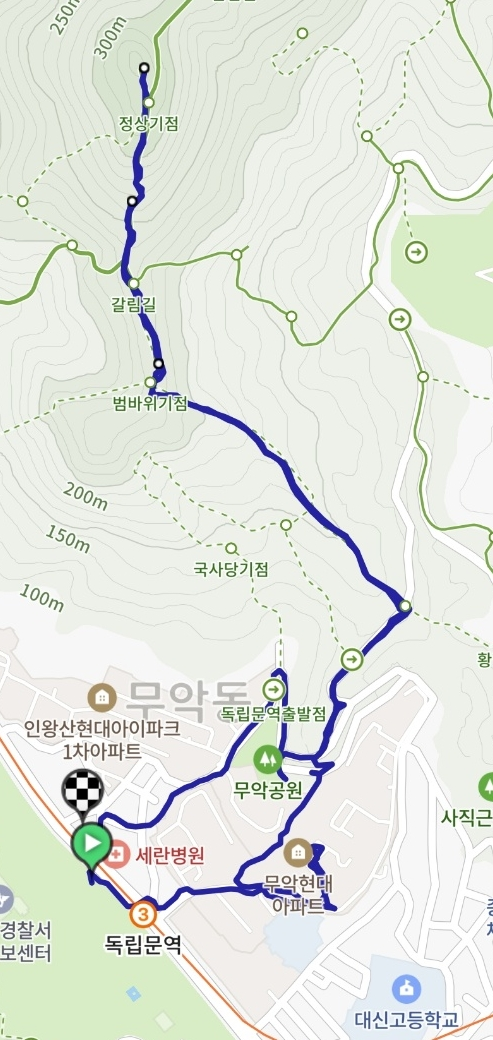 인왕산 탐방코스