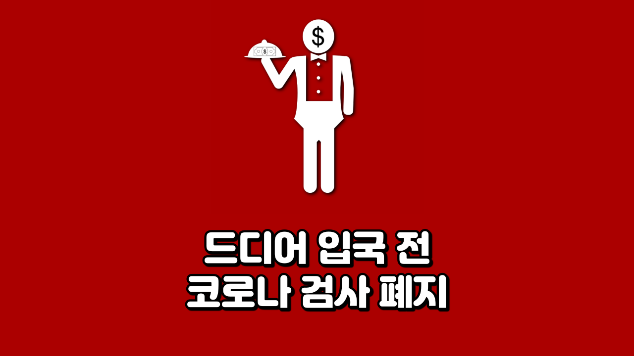  드디어 입국 전 코로나 검사 폐지