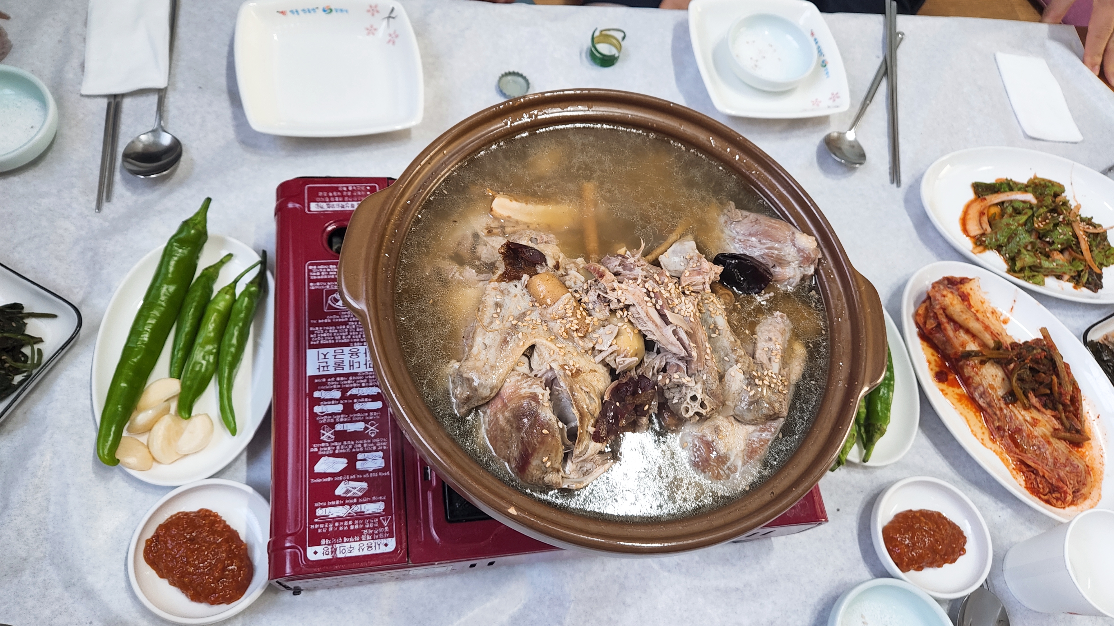  찐한 국물이 매력적인 오리백숙 맛집 창원 북면 성심농장가든