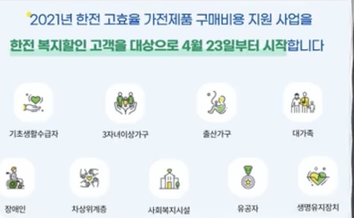 가전제품 구매비용 환급 대상