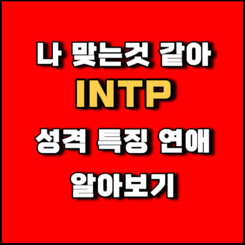 MBTI 논리술사 INTP 성격 유형 연애 특징