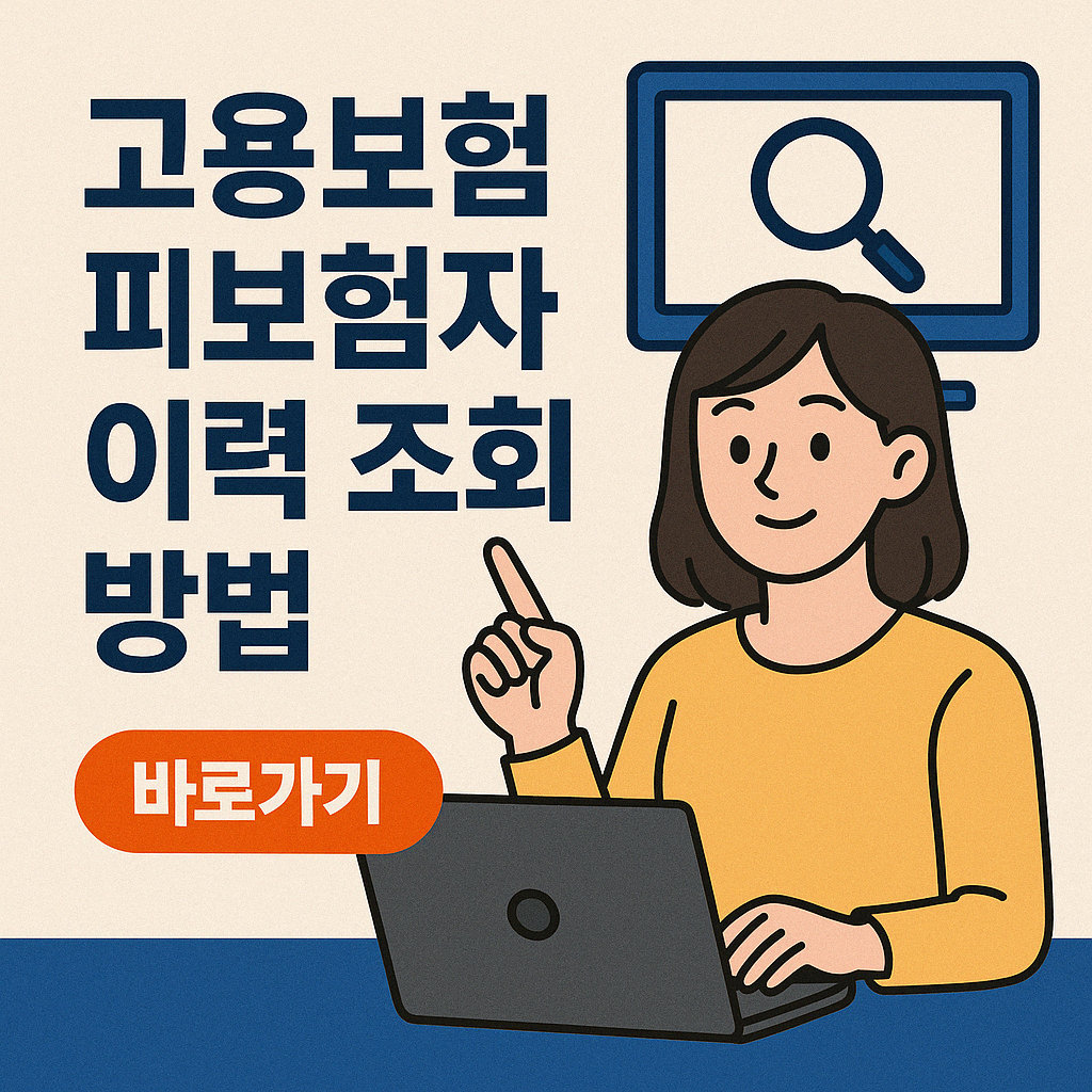 2025고용보험 이력 조회 초간단 방법