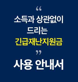  강릉 긴급 재난지원금 신청 방법 사용처 강릉시 긴급생활안정지원금