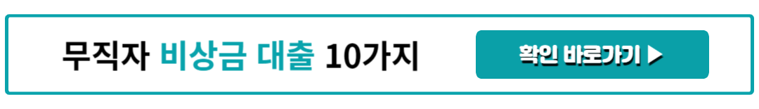 무직자 비상금 대출 10가지