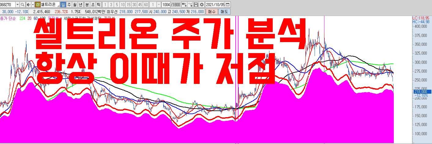  셀트리온 주가 급락 원인 분석 및 반전재료 체크 "셀트리온은 항상 이 때가 저점"