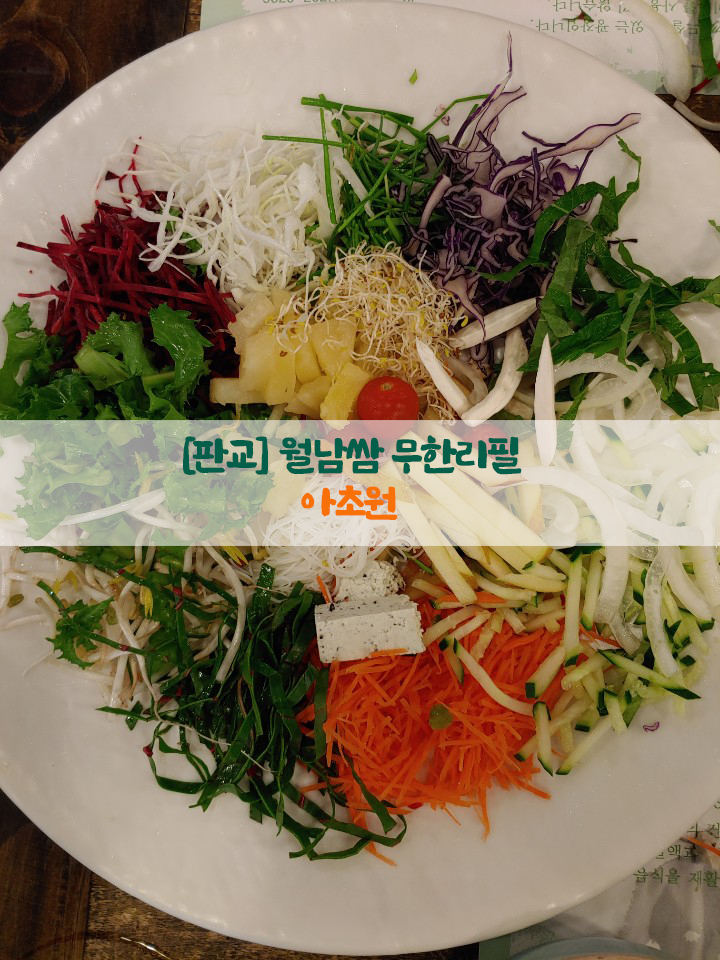  [판교] 월남쌈 무한리필…아초원