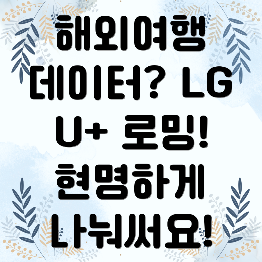 LG U+ 로밍 패스