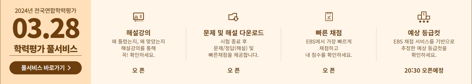  2024 3월 모의고사 고1 등급컷, 문제 및 해설, 채점, 해설 강의