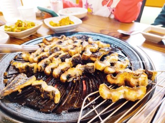 짚불 무태장어구이