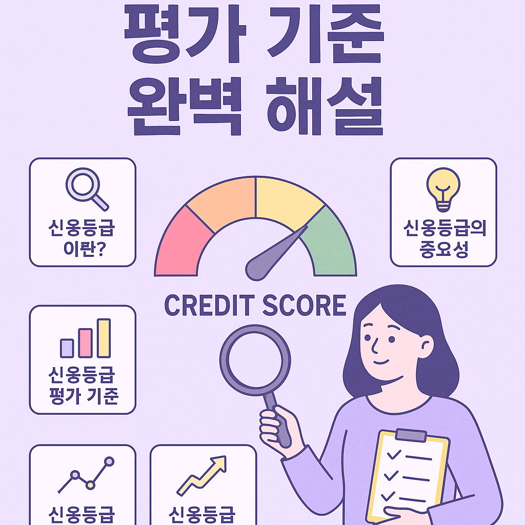 신용등급 평가 기준 완벽 해설