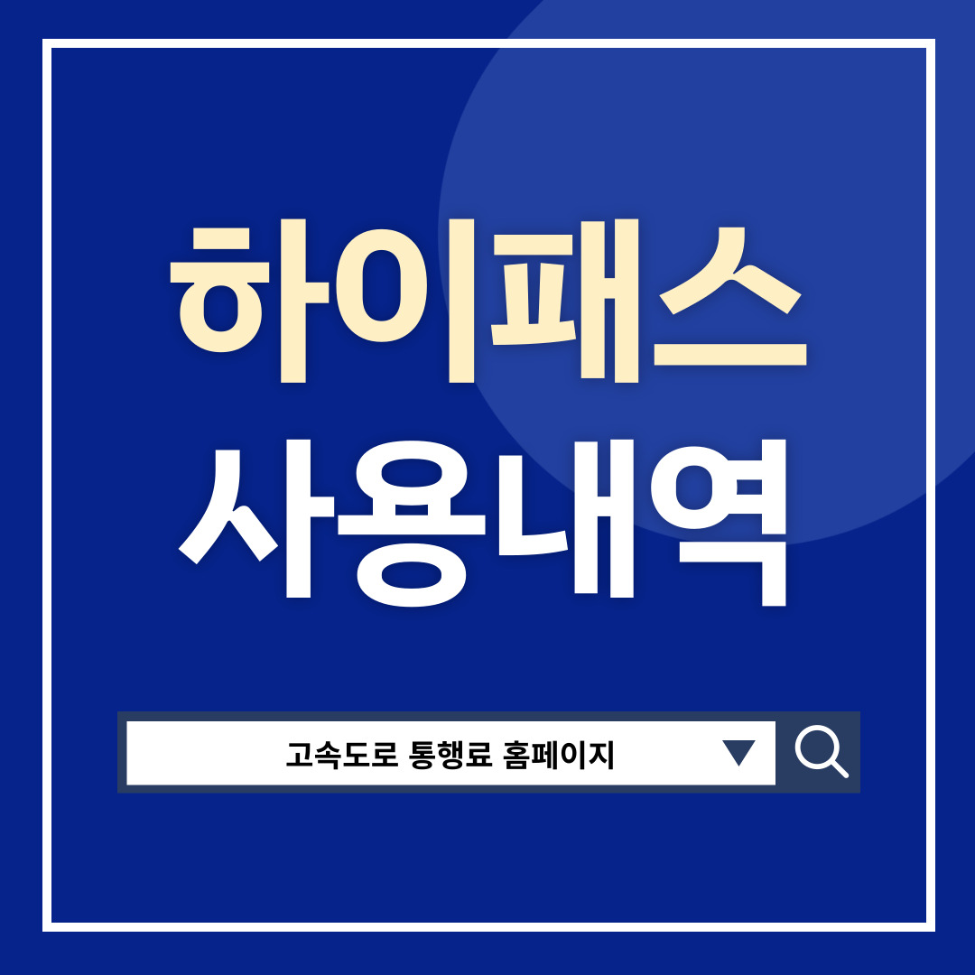 하이패스 사용내역