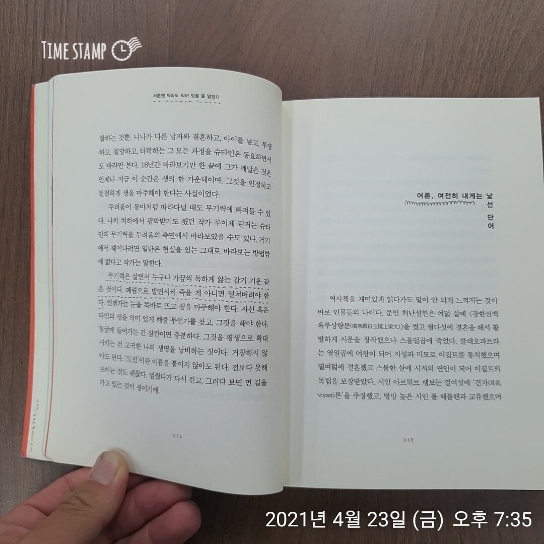  서른엔 뭐라도 되어 있을 줄 알았다, 무기력