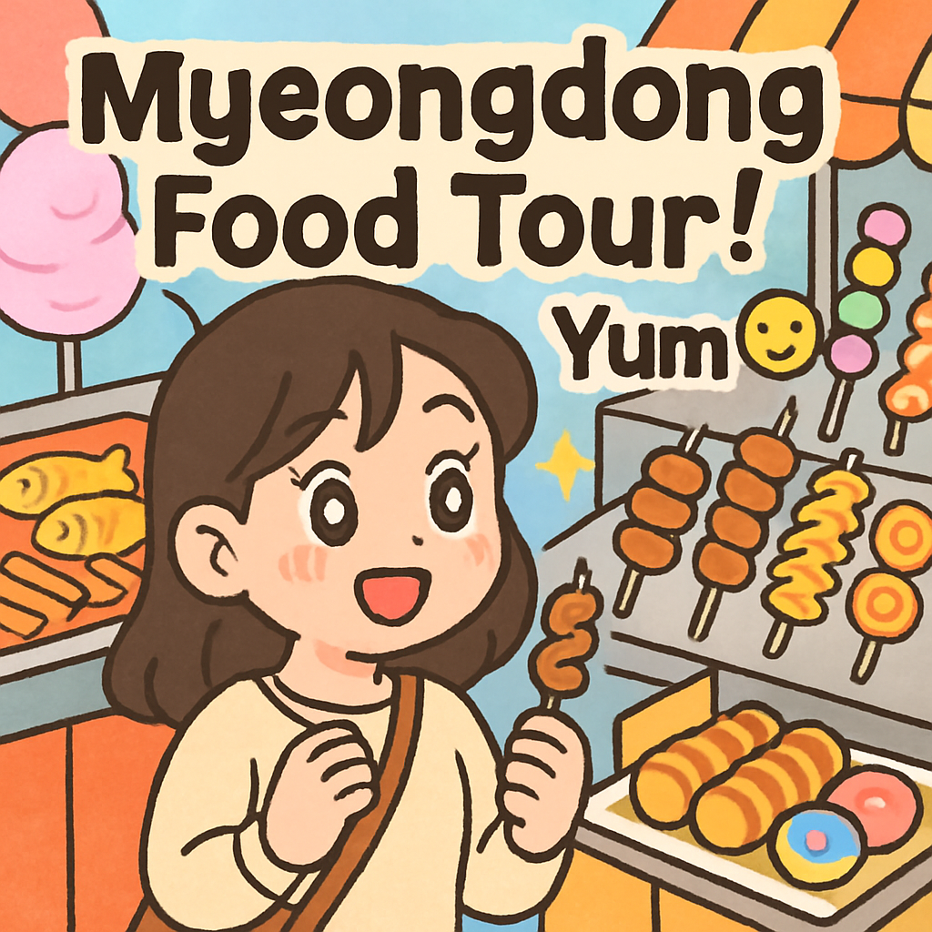 Myeongdong Food Tour! Yum 😋