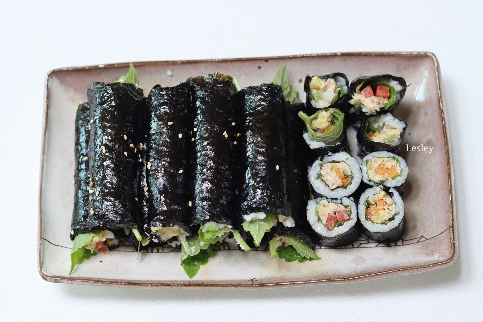 참치김밥 김밥맛있게싸는법 꼬마김밥 만들기 1