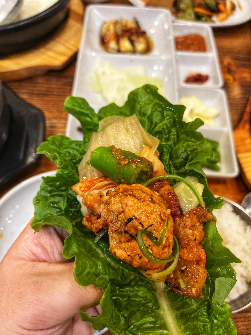 숯불구이 쌈 사진