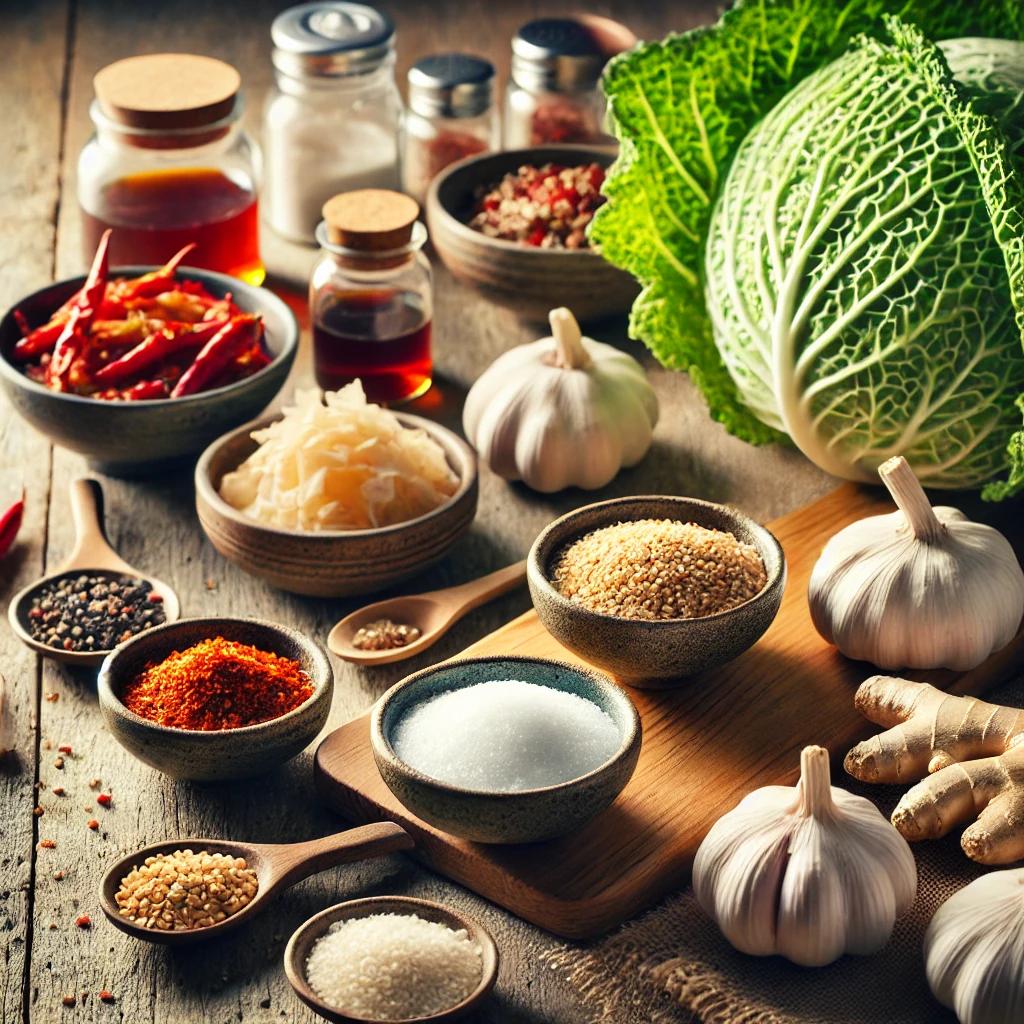 김장배추 양념재료