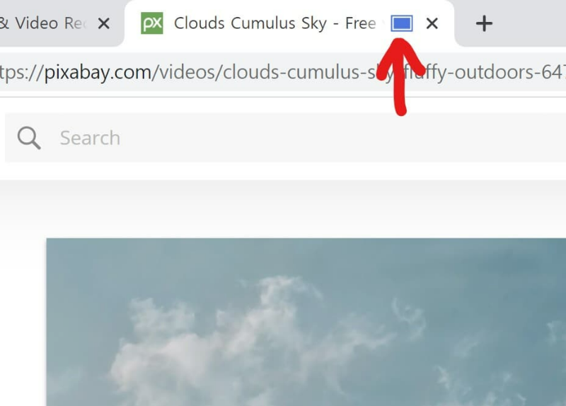 녹화 진행중인 표시