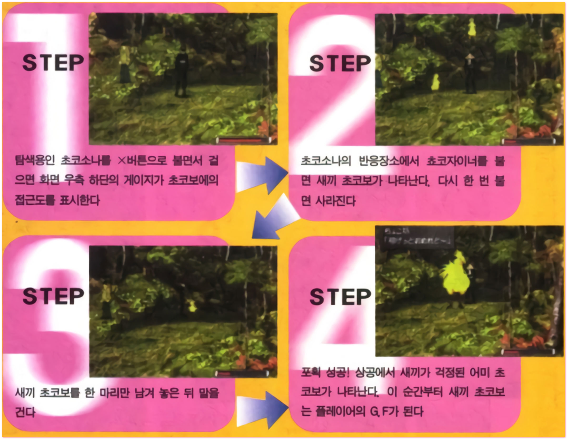 초코보 잡기위한 단계