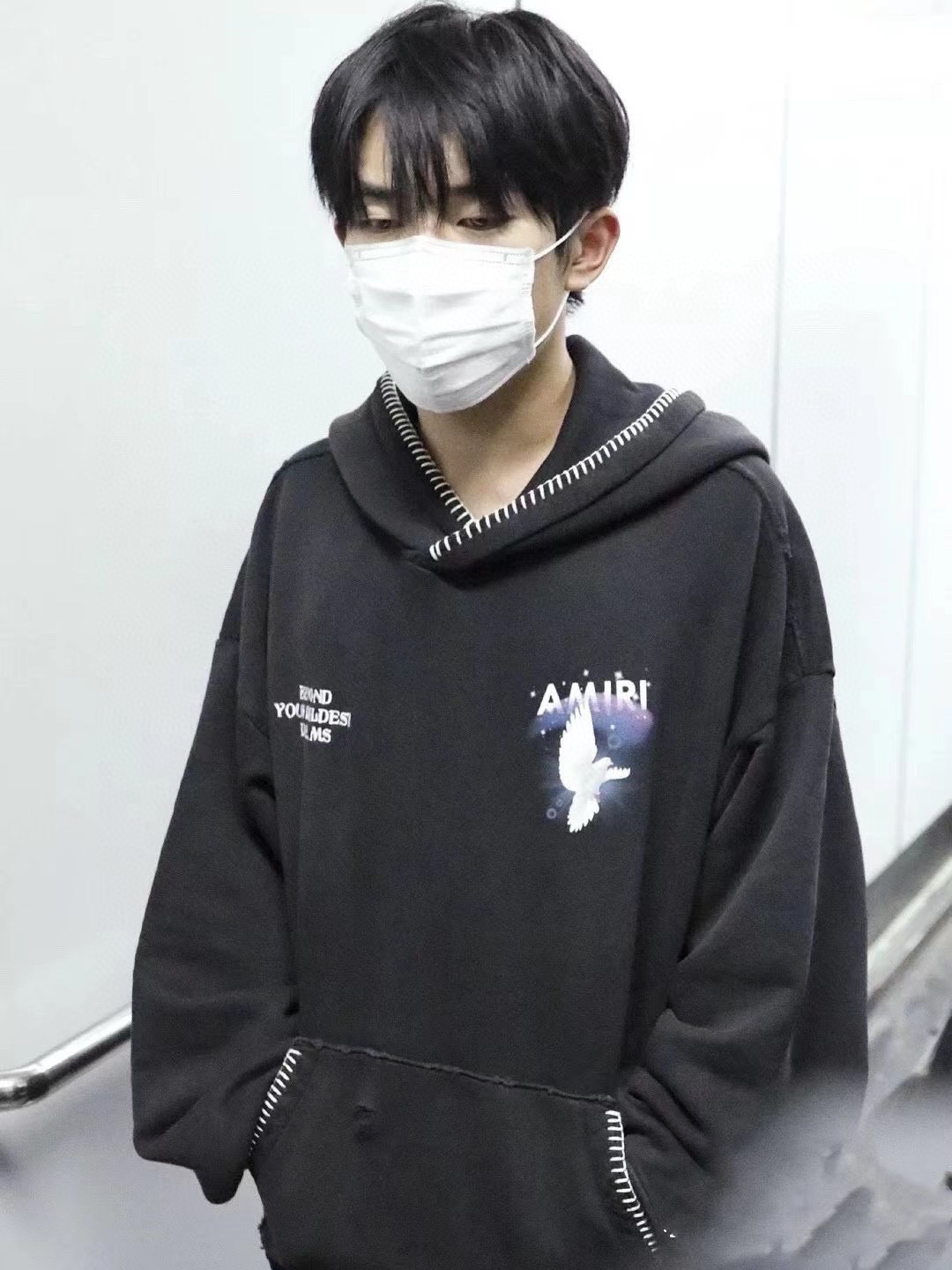  [AMIRI] 아미리 도브 프린트 스웨트 셔츠 후드 티셔츠 (3 COLOR)