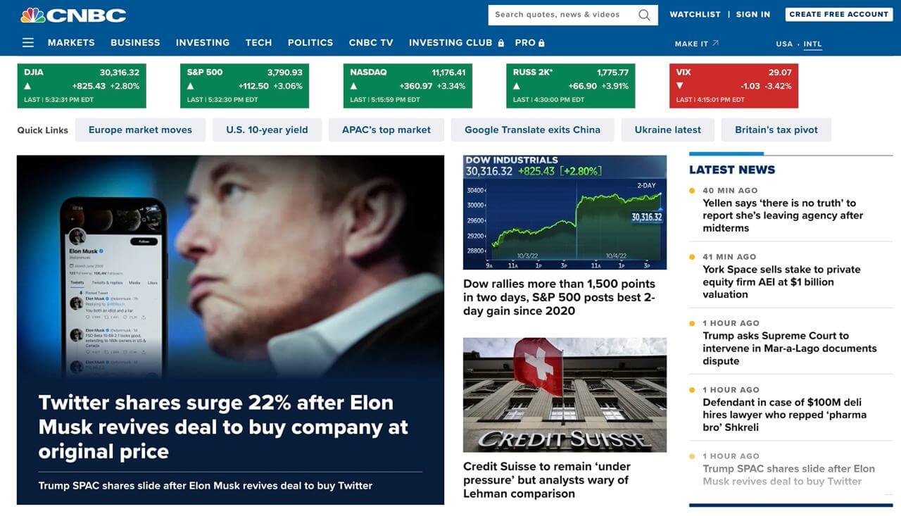 CNBC-홈페이지-캡쳐-이미지