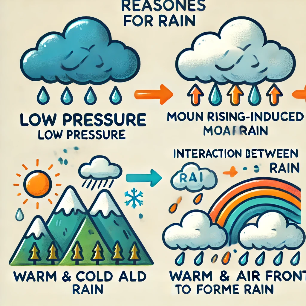 어떻게 비가 내리나요 - 3. 비가 내리는 다양한 이유