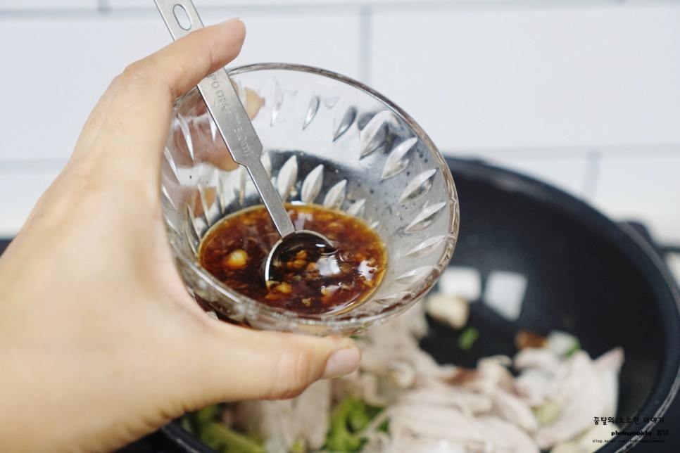 닭고기 간장볶음 닭고기 야채볶음 남은 백숙 6