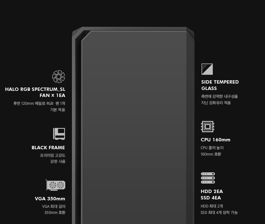 ABKO NCORE Edge Tempered Glass Spectrum SL