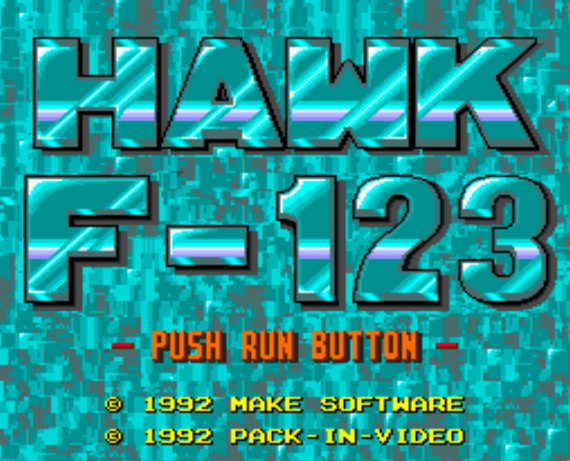  (팩 인 비디오) 호크 F-123 - ホーク F-123 Hawk F-123 (PC 엔진 CD ピーシーエンジンCD PC Engine CD - iso 파일 다운로드)
