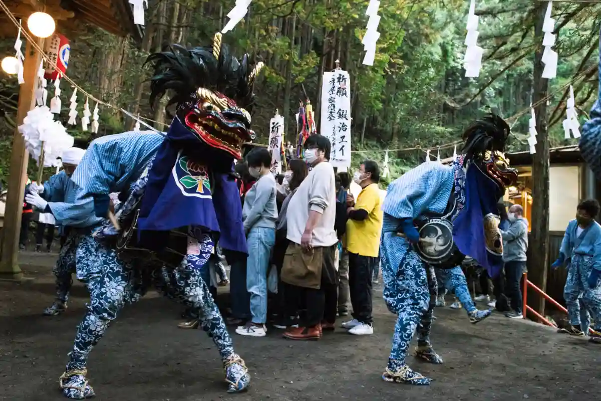 지치부 축제 사자춤