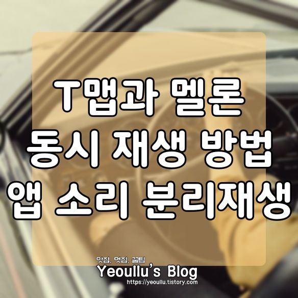  앱 소리 분리 재생, T맵 이용 시 음악 정상적으로 듣는 방법