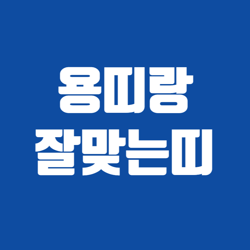 용띠랑 잘맞는띠