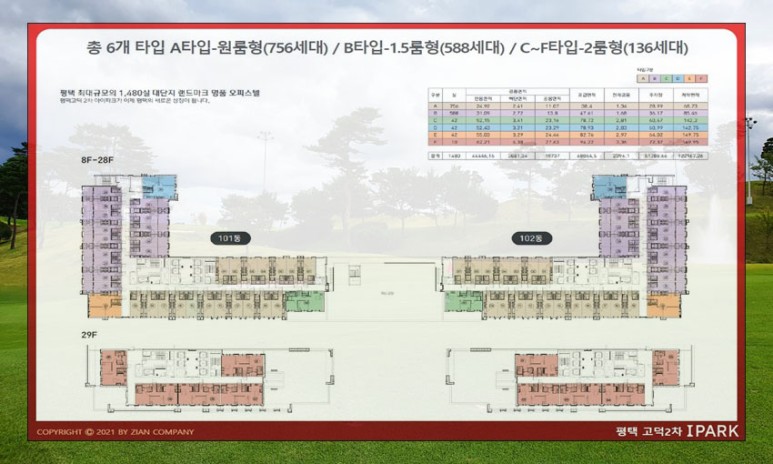 2차 투룸 오피스텔 청약정보 평택고덕아이파크