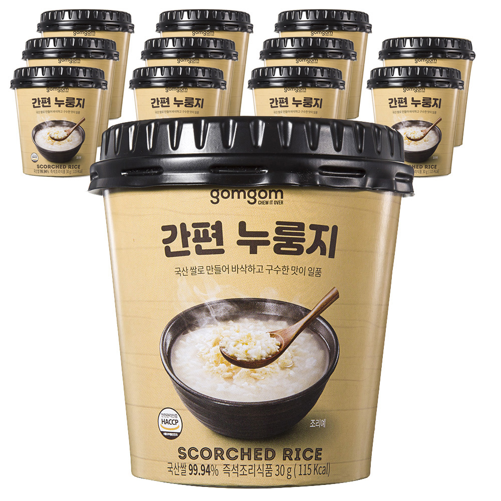  곰곰 구수한 간편 누룽지, 30g, 12개입