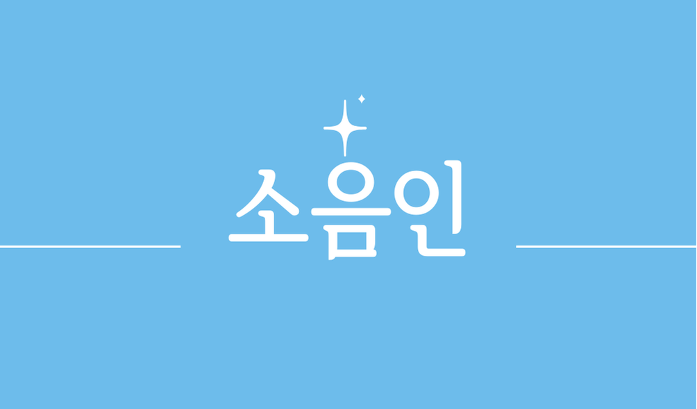 소음인