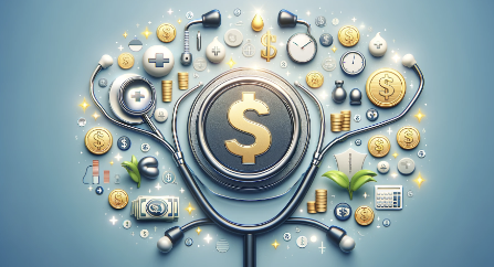 Here is the wide&#44; horizontal thumbnail image designed for the topic of understanding health insurance. It includes symbolic representations of health insurance and financial elements&#44; conveying the concept of navigating health insurance costs.