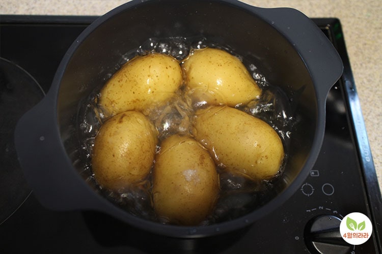 감자가-끓는-모습