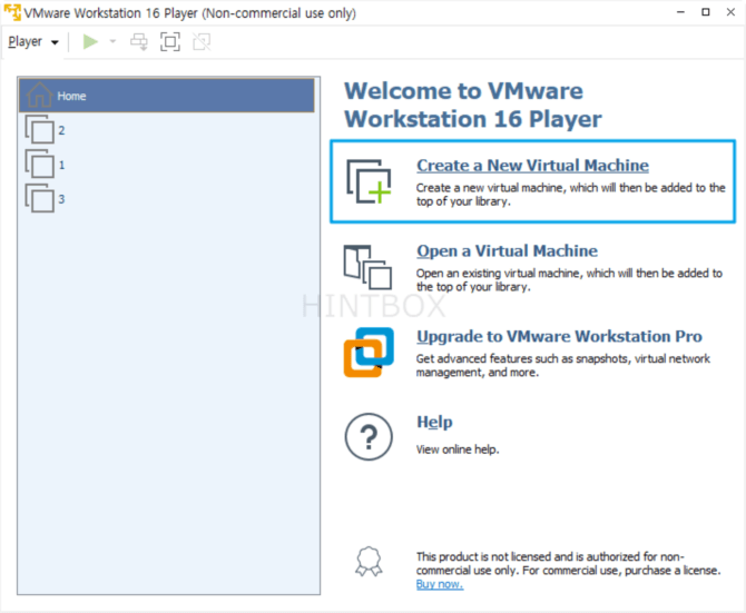 가상머신에서-Create-a-new-virtual-machine-클릭