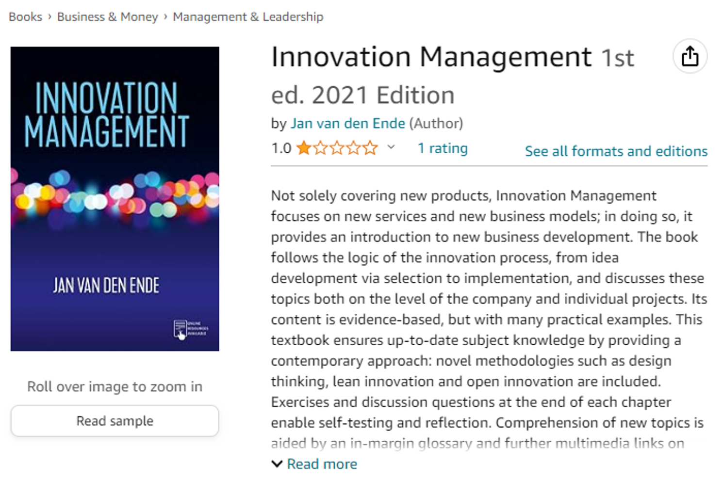 아마존 Innovation Management