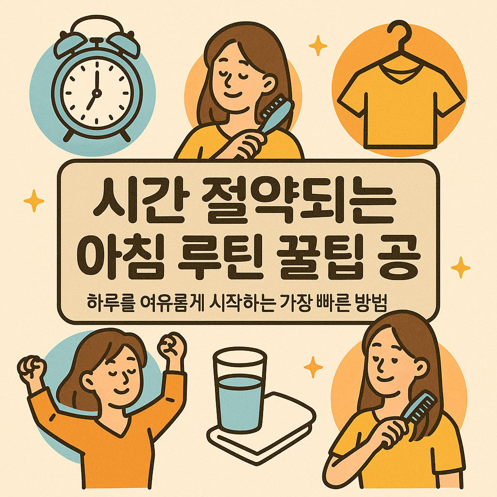 시간 절약되는 아침 루틴 꿀팁