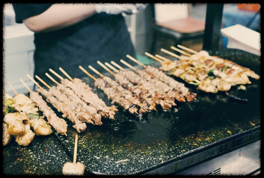 진주 올빰야시장 먹거리