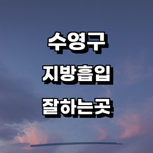 부산 수영구 지방흡입