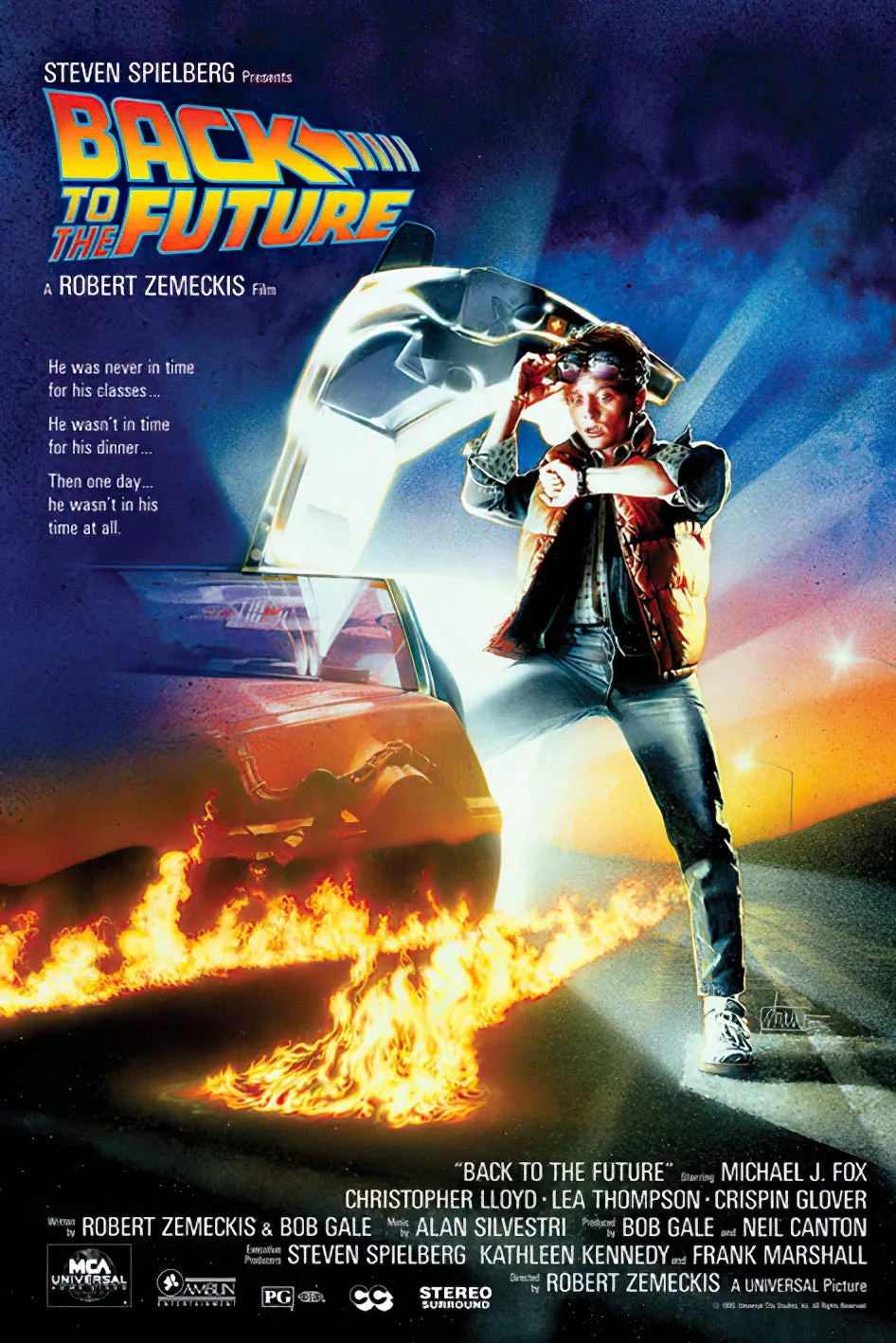 백 투 더 퓨처 (1985) / 왓챠
시간 여행을 소재로 한 로버트 저메키스 감독의 SF 코미디 영화입니다.
