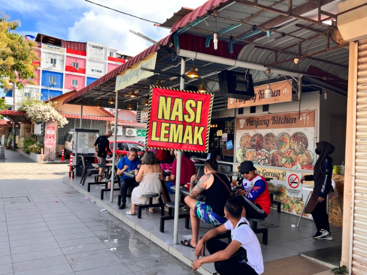 말레이시아 휴양지 식당