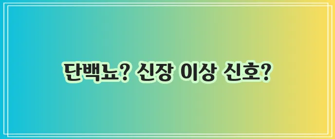 소변에 거품이 나는 이유, 혹시 궁금하신가요?