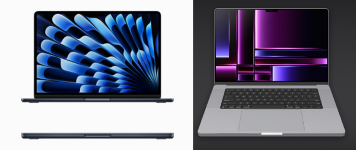 M2-MacBook-Air-VS-M2-Max-MacBook-Pro-사진