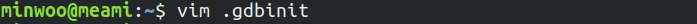  gdb 설정파일
