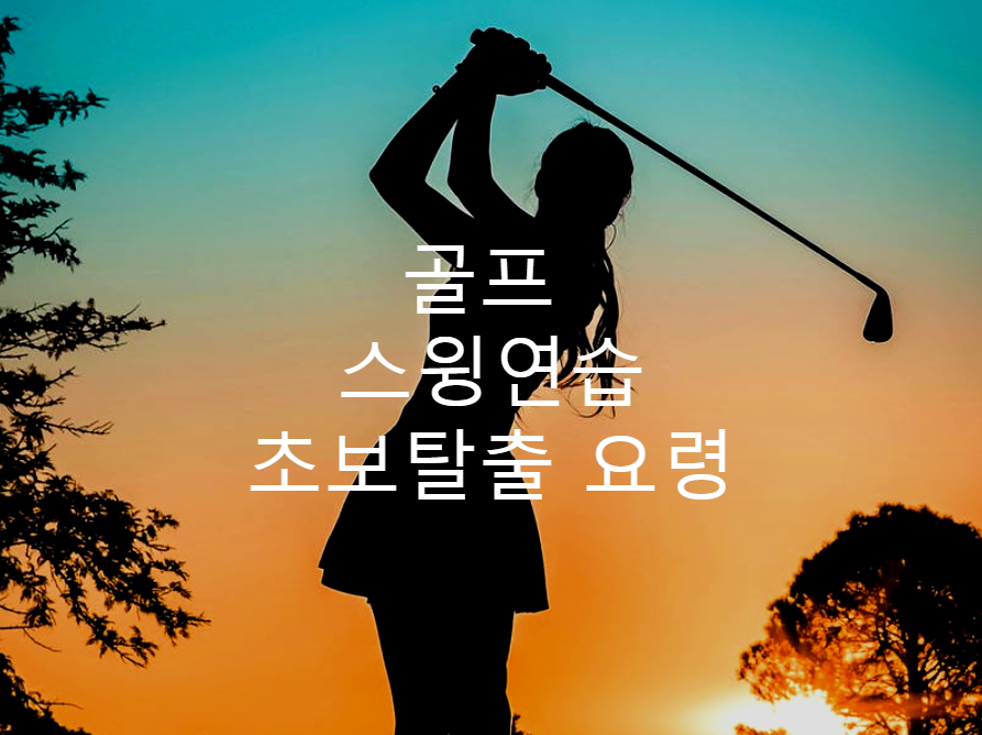  골프 눈감고 치는 스윙연습과 초보탈출 요령