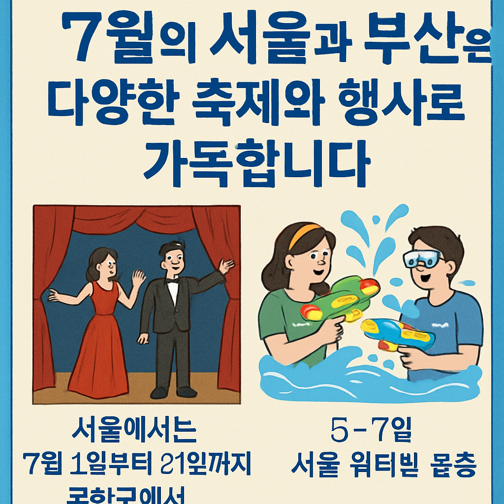 7월 서울/부산 축제 정보