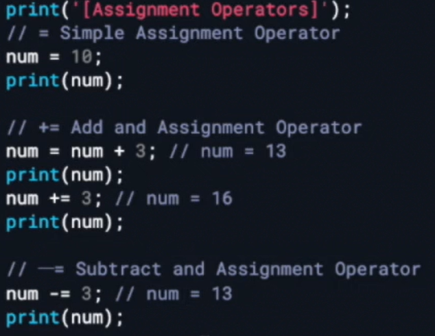 assignmentoperators